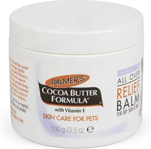 Palmer's for Pets Cocoa Butter Fragrance Free All Over Relief Balm for Dogs | Dog Skin Soother Balm, Dog Paw Balm for Dry Skin & Pads Cocoa Butter Formula with Vitamin E for Pets (FF15589)