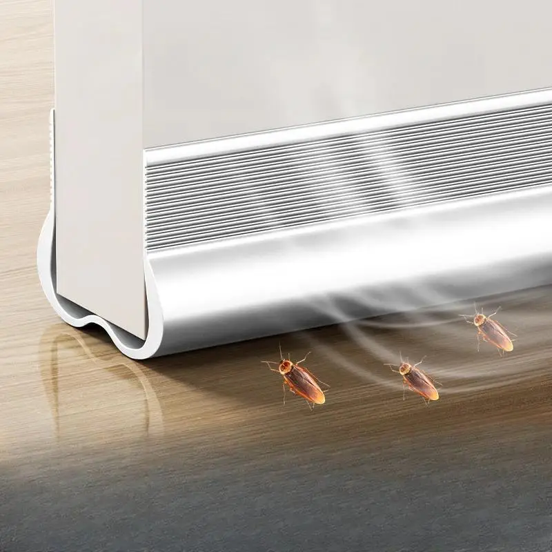 Adjustable Door Draft Stopper, 1 Count Waterproof Sealing Strip, Noise Reducing Door Bottom Guard, Soft Door Bottom Sealing Baffle for Soundproofing