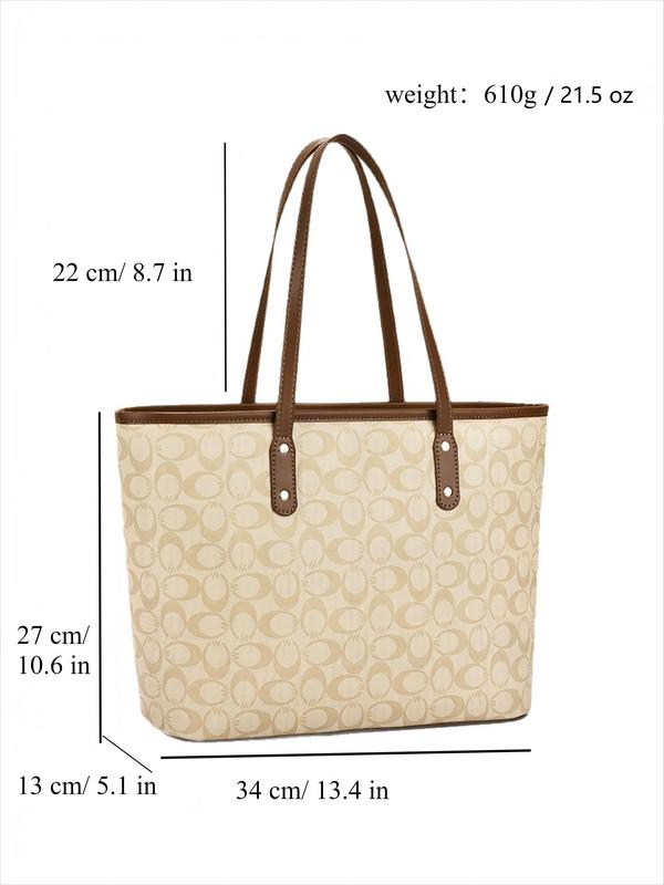 2026 New Fashion Women's Tote Bag, Large Capacity Shoulder Bag, Casual Versatile File Bag, Stylish Ladies' Handbag