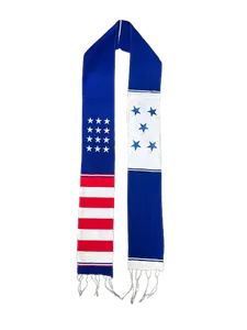 "Class of 2025" National Flags Sarape Graduation Stole