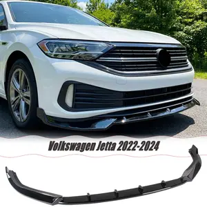 MUTUSAISI Front Bumper Lip Splitter Spoiler Fit for VW Jetta 2022 2023 2024 Accessories Air Chin Body Kit