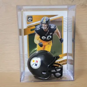 TJ Watt Mini Football Helmet Sports Box