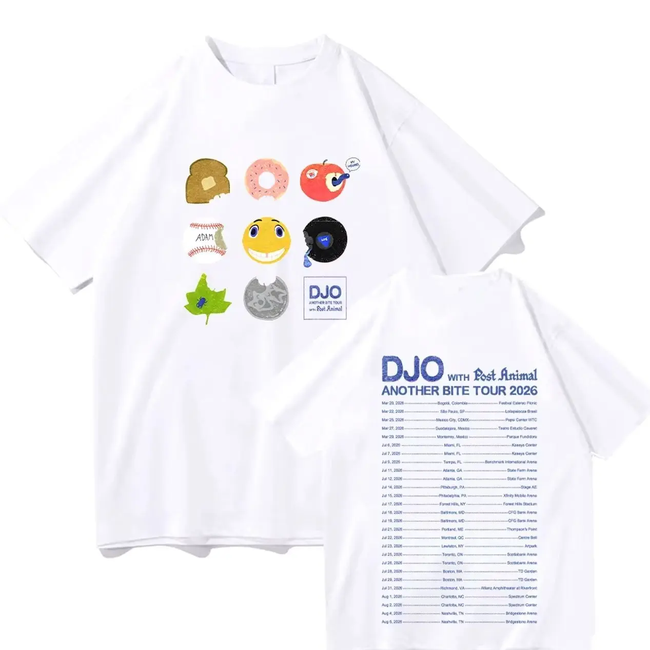 Djo Another Bite Tour 2026 T-Shirt Joe Keery The Crux Graphic Clothing Cotton Summer Round Neck T Shirt Loose Women Men Tees Top EM8