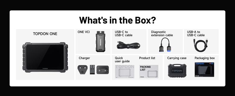 TOPDON ONE 10.1" Bidirectional Car Diagnostic Tool OBD2 Scanner J2534 Pass-Thru, ECU Coding & 50+ Services, Full System Scan TopFix AI, OE Topology Mapping