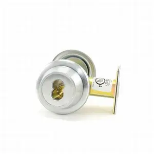 Stanley Best 8T37KSTK626 2.75 in. 8T Series Backset 7 Pin Single Cylinder Deadbolt Standard Strike Less Core, Satin Chrome