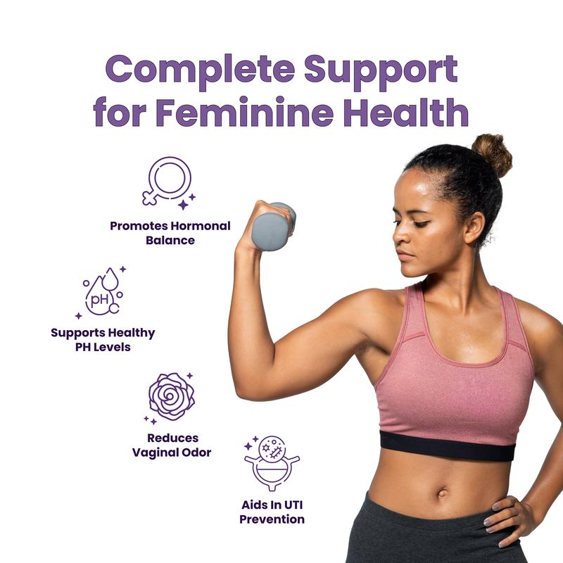 Her Fantasy Box Probiotics - 3 Pack for pH, Odor, Pms Relief & Uti Prevention Healthcare Edible Fitness Dietary