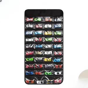 Hanging Storage Organizer Compatible with Hot Wheels, 80 Solt Double-Sided Wall-Mount Display Case for Toy Cars Matchbox Cars Fitting Room