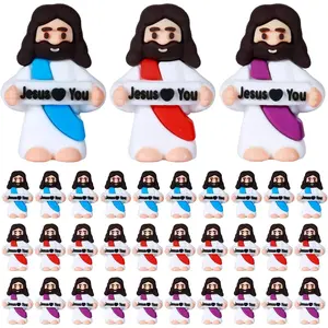 Household daily necessities 30 Pcs Little Jesus Figures Bulk Jesus Love You Mini Tiny Baby Jesus Figurines Easter Egg Stuffers Gifts for Christian Catholic Baptism Religious Party Favors
