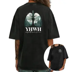 Washed YHWH T-Shirt – Funny Christian Unisex Tee for Men and Women