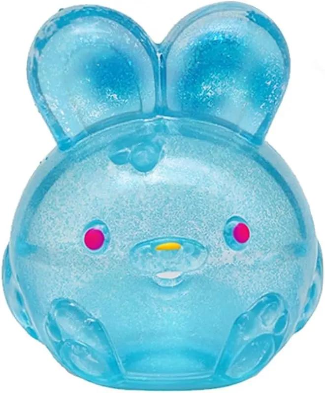 Soft Gel Filled Sensory Squeeze Toy, Stretchy Elastic Squishy Stress Relief Ball, Calming Anxiety Reducing Hand Fidget, Cute Relaxing Jelly Texture, Fun Portable Handheld Squeeze Toy Gift for All Ages