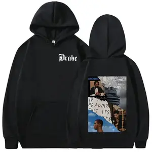 Rapper Drake Music Album Cover Graphic Hoodies Men's Fashion Hip Hop Vintage Hoodies AutumnWinter Fleece Warm Pullovers Y2k