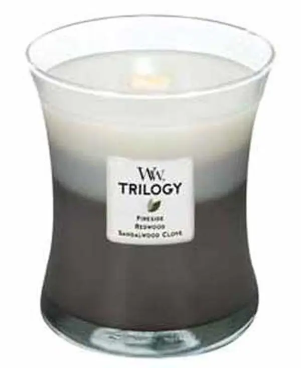 Warm Woods WoodWick Trilogy 10 oz Scented Jar Candle - 3 in One