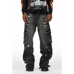 Keylor Black Wash Baggy Fit Jean