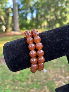 Coffee Beaded Bracelet 1pc - Simple Bead Design as Shown