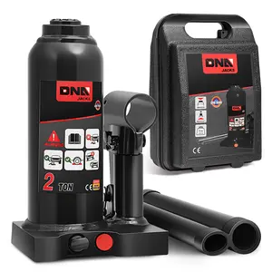 DNA MOTORING Heavy Duty Hydraulic Bottle Jack – 2-8 Ton Manual Welded Lifting Jack for Car, Truck, SUV, Garage & Auto Repair