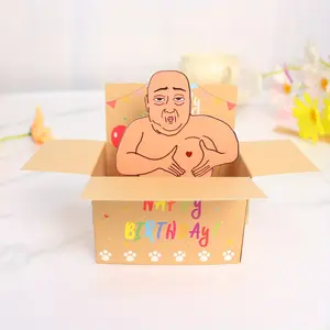 Funny Creative 3D Pop-Up Birthday Card, Unique Greeting Card for Friends and Couples, Fun and Humorous Design, Perfect Gift Idea