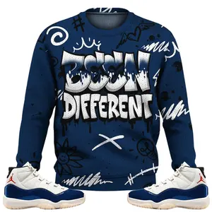 2025 Retro Rare Air 11s Sweater, Sweatshirt Drip Been Different Couples Matching Outfits Streetwear Sneaker Shirt Clothes Fabric