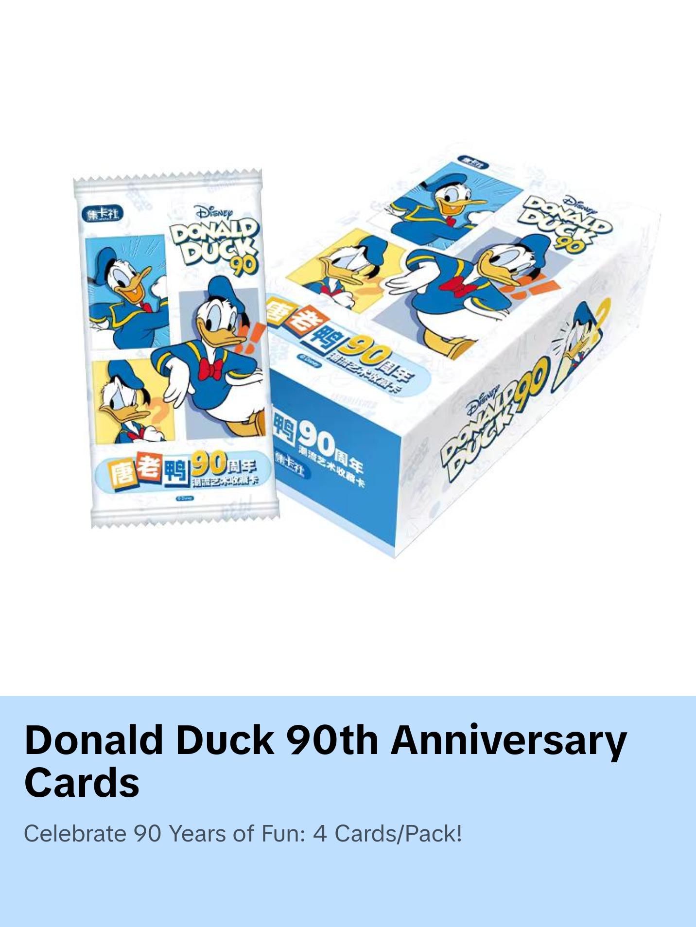 Card.Fun Donald Duck 90th Anniversary CARDS LIVE OPENING