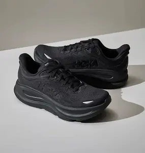 Hoka One One Bondi 9 Triple Black 1162012-BBLC Womens Fashion Sneakers New