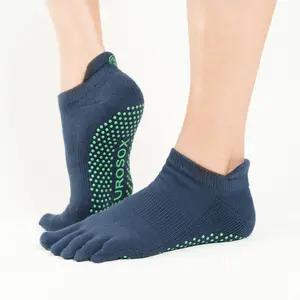 NeuroSox Five Toe Grip Sock, Navy