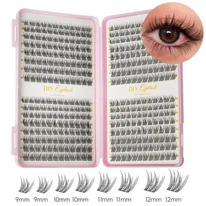 384 Piece Anime Style False Eyelashes, Natural Look, Beginner Friendly, Single Fiber Lashes, Girl's Fairy Lash Set, Growth Type Fake Lashes, Cosmetic