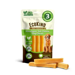 EcoKind Premium Gold Yak Cheese Himalayan Dog Chews (Medium) | All-Natural, Healthy Yak Cheese Dog Treats for Mid-Sized Dogs