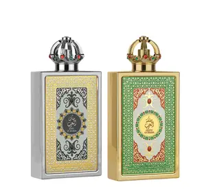 Lattafa Pride King of Arabia 100ml EDP Men's Perfume with Bergamot Mint Black Tea & Queen of Arabia EDP - Luxurious Fragrance Set Regular Edition