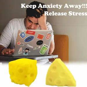 Eco-friendly, stress-relieving squishy toy, soft and skin-friendly, with a warm and fun style and a cheese-like textured pattern. It's a stress-relieving toy that enhances parent-child interaction and is perfect for weekend family time.