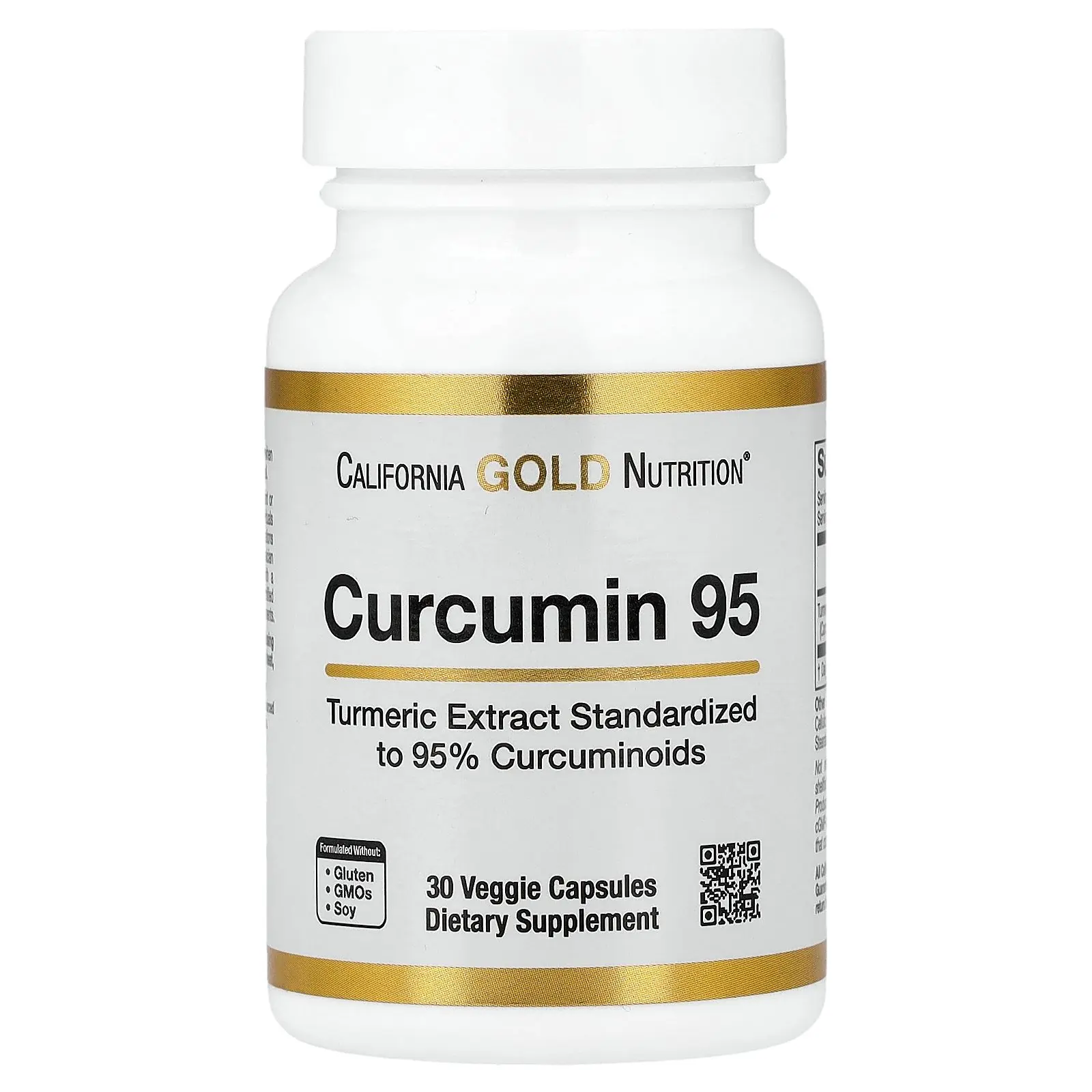 California Gold Nutrition Curcumin 95, 30 Veggie Capsules (500 mg per Capsule)