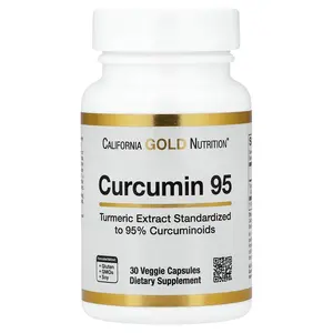 California Gold Nutrition Curcumin 95, 30 Veggie Capsules (500 mg per Capsule)