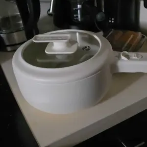 Ceramax Electric Hot Pot 1.5qt Nonstick Mini Cooker with Lid