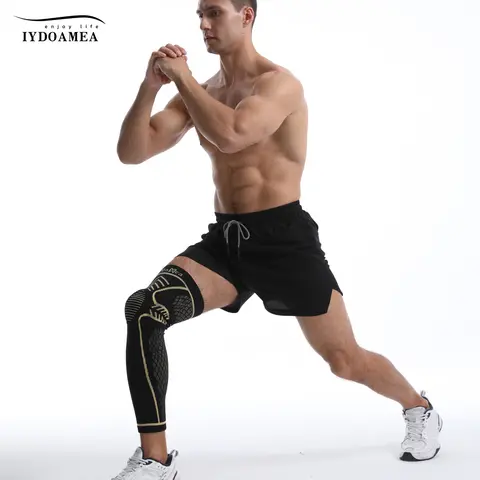 IYDoaMea Unisex Copper Fiber Smart Knee Brace (1 PC) - Padded Athletic Support with Patella Gel Pad, Side Stabilizers, High Elasticity, 3D Knit Fit, Copper Compression for Running, Injury Prevention