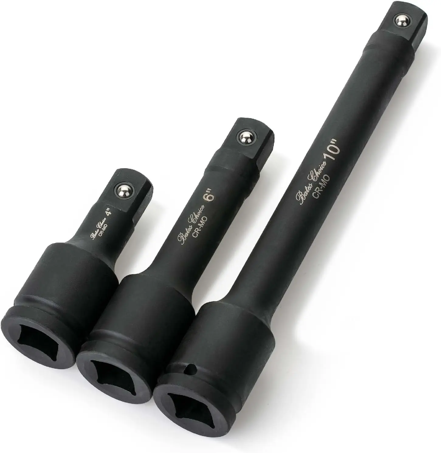 Impact Extension Bar Set, 3/4" Drive, 3 pcs, 4", 6", 10", Ratchet Extension Bar Impact Extension Bar Set, 3/4" Drive, 3 pcs, 4", 6", 10", Ratchet Extension Bar