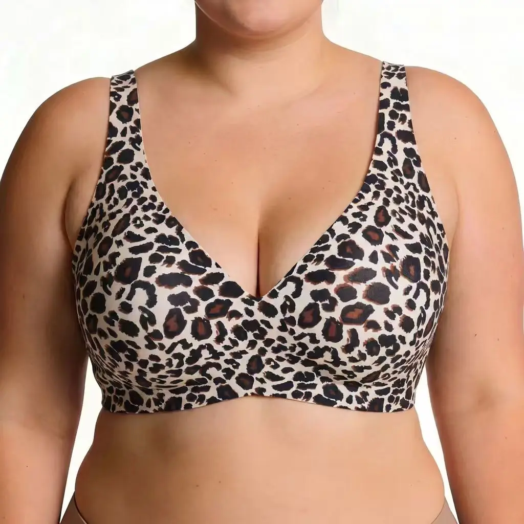 VRCOMFY jelly Wireless Womens Comfortable  Bras   deep-V everyday bras  cropped seamless bras  comfortable T-shirt bras