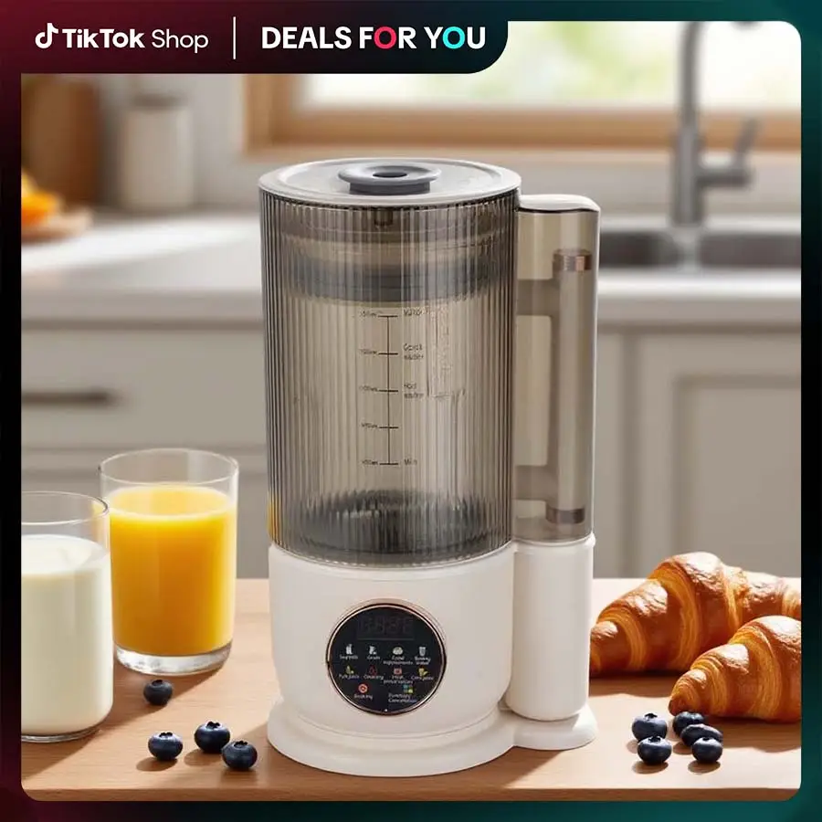 Multifunctional 1.5L Electric Juicer with Variable Speed, Adjustable Blending, and Auxiliary Food Rice Paste Functionality for Home Appliances Blender