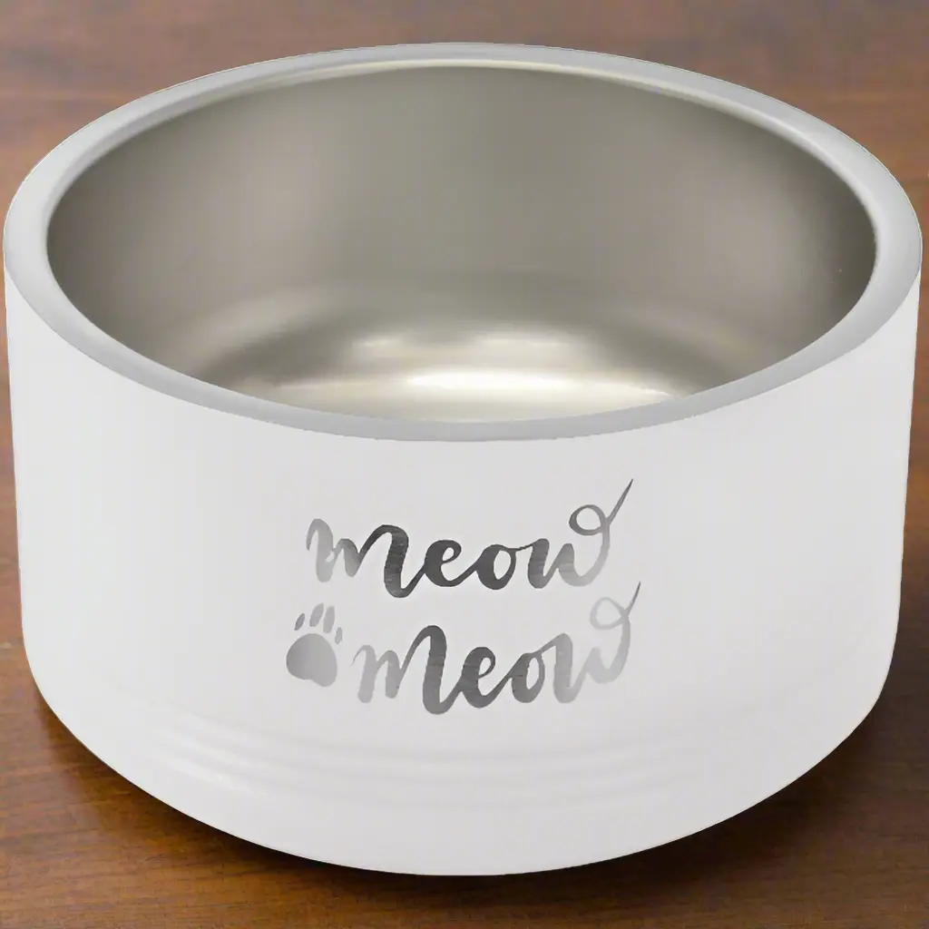 Polar Camel Small 18oz Personalized Pet Bowl