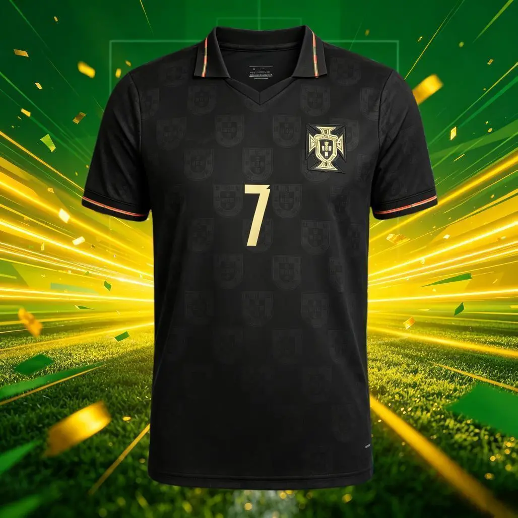 2026 Portugal Home Away 7# Cristiano Ronaldo Short Sleeve Soccer Jersey Fans Version Breathable
