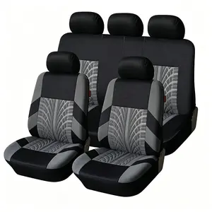 Car Seat Covers Set, Front Split Rear Long Bench, Car Seat Covers Front Seats, Universal Fabric, Suv Car Small Truck Interior Protector, Complete Auto Accessories