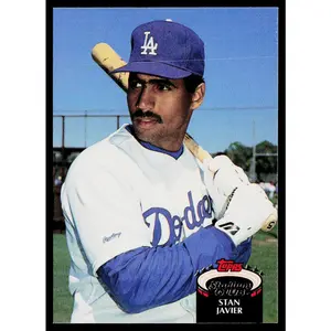 Stan Javier 1992 Stadium Club #187 Los Angeles Dodgers