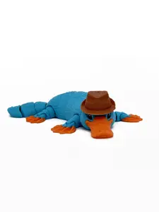 3D Printed Articulated Platypus,8-Inch Poseable Animals Desk Decor,Unique Gift for Home & Office,3D Decorative Ornaments(Platypus)