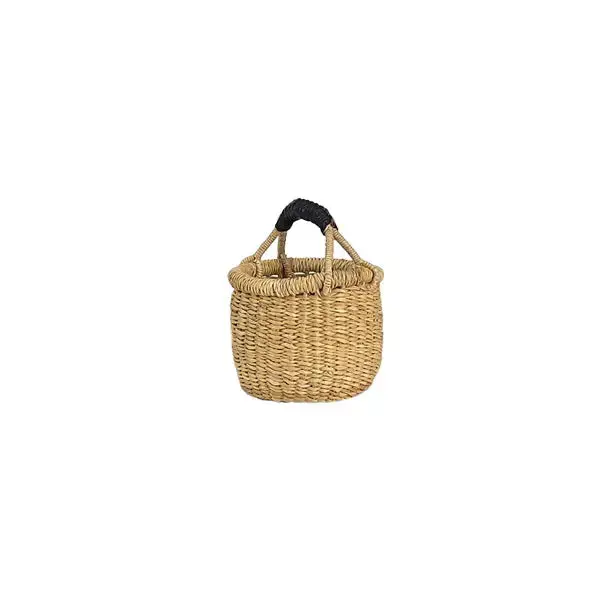 Natural Tiny Round w/Leather