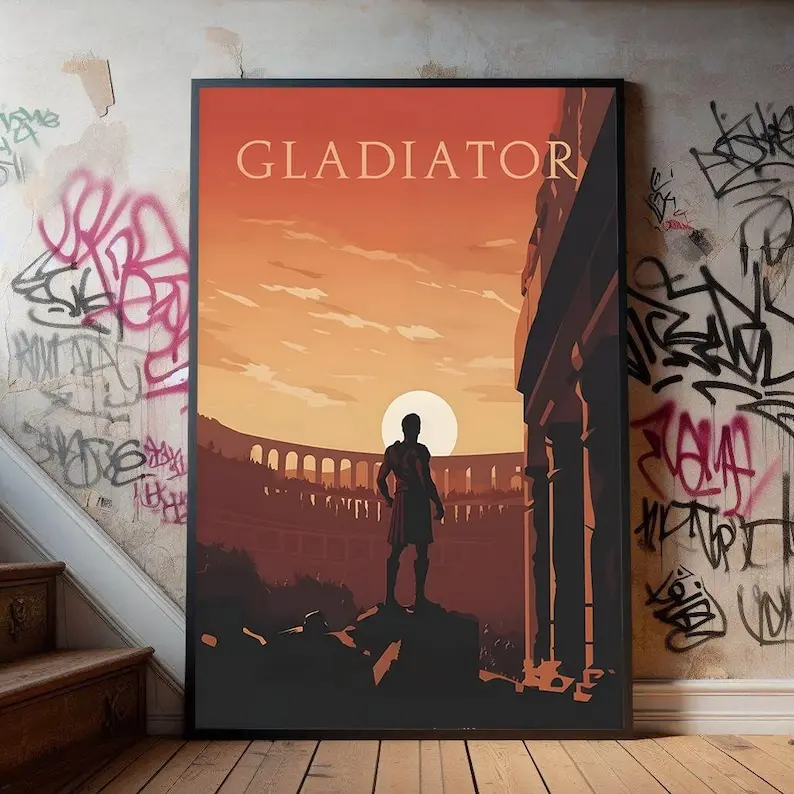 Gladiator Classic Movie Poster, Premium Poster, Film Fans Collectibles, Popular Movie Poster for Gift