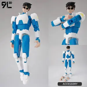 9L3D Printed Indomitable Hero Tech Jacker Lucky13 Action Figure Dummy13 Multi-Jointed Collectible Model Toy T13 Birthday Present