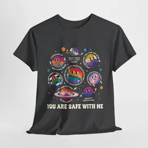 You Are Safe With Me- LGBTQIA+ Ally T-shirt