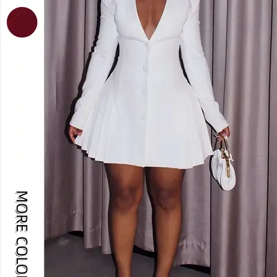 Classic White Graduation Dress - TikTok Shop