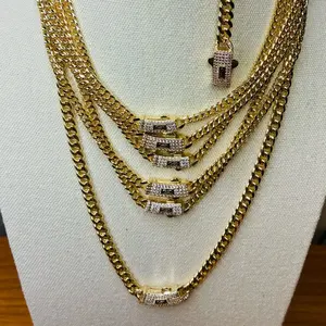Gold Filled 14K Monaco 4MM Size 16” & 18” Chain