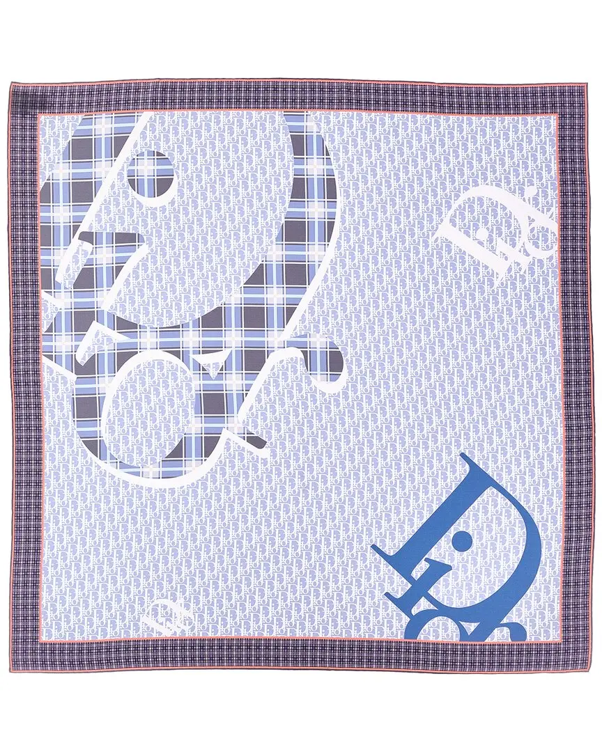 Dior Infini Tartan Silk Scarf
