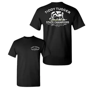 Vintage TIDDY TUGGER 1990 State Champion model unisex short-sleeve denim T-shirt, a gift for cow lovers
