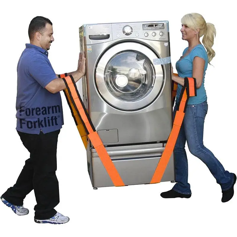Forklift 2-person Lifting and Moving Straps, 4 Counts/set Durable and Sturdy Straps, Straps for Move and Carry Furniture, Appliances, Mattresses, Heav