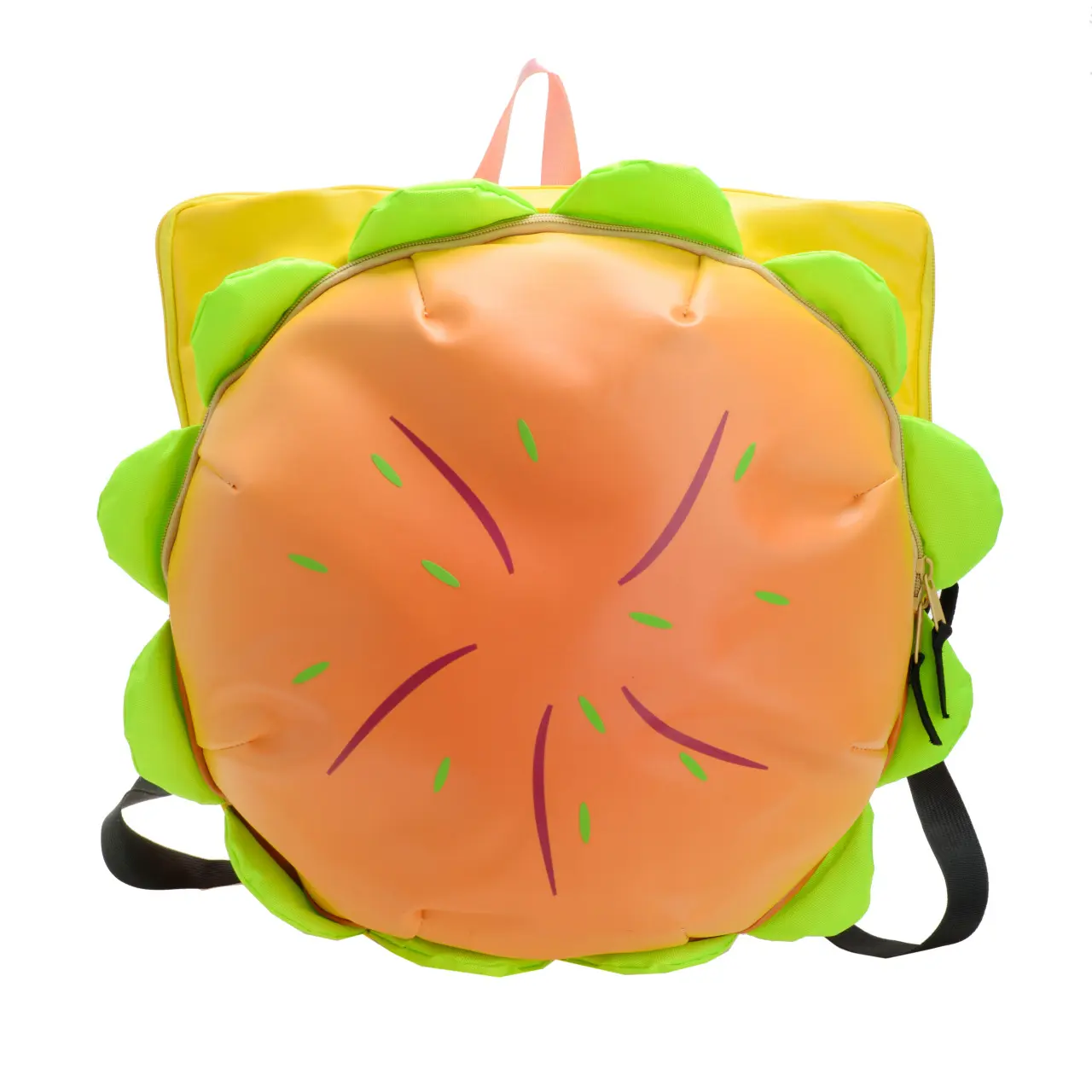Funny Hamburger Backpack for Women Creative Cartoon Design Spacious Daypack for Daily Use and Travel